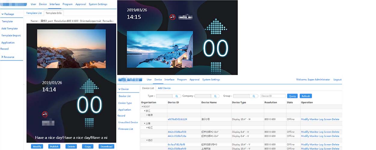 电梯设备运行监控&内容发布系统